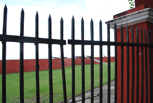 red fence fort historic historicplace usvi saintcroix nationalhistoriclandmark nationalregisterofhistoricplaces unitedstatesvirginislands fortfrederikstcroix