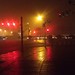 foggy, humid night
