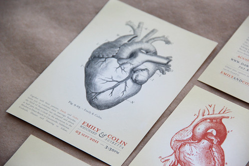 And Kathleen | Wedding Invitations: Anatomical Heart