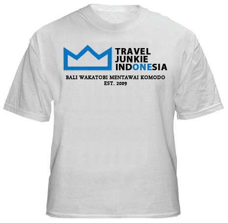 Travel Junkie Indonesia White Organic Cotton T-Shirt (Limited Edition)