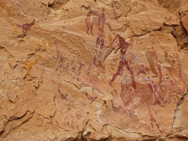 Cueva de los nadadores en Wadi Sura (Desierto Líbico, Egipto)
