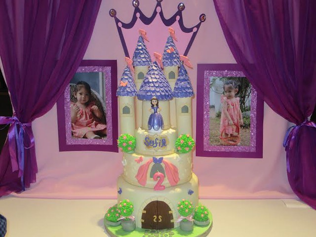 Sofia the First Themed Cake by Mel N. Luspo of Mel's kitchen