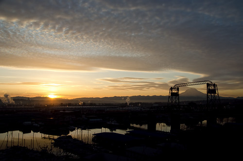 sunrise mountrainier tacoma fosswaterway