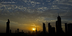 kuwait city sunset
