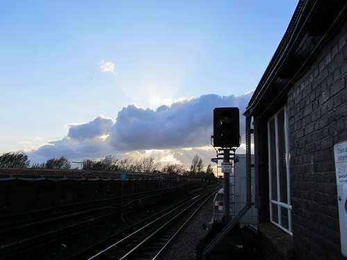 Clouds over west London from Perivale station