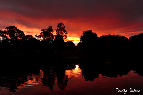 sunset sky clouds reflections fire australia queensland toowoomba timothyswinson kingbobnet