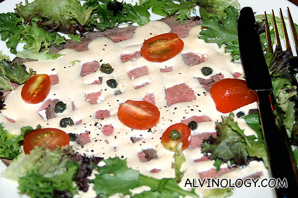 Vitello Tonnato Roast Veal Served with Tuna and Capers Sauce