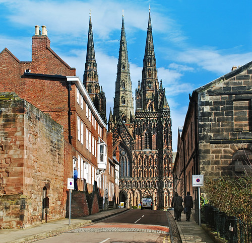 street cathedral staffordshire lichfield theclose peopleandpaths