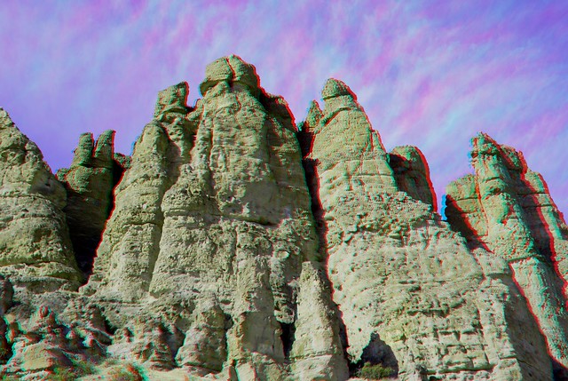 The Palisades, John Day Fossil Beds, in 3D