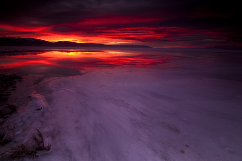 winter lake reflection ice water colors sunrise utah antelopeisland greatsaltlake utahstatepark nikond90