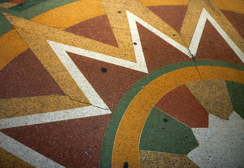 art la losangeles artwork mosaic sidewalk cliftons epiclectic