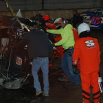 Schuyler Nahre walked away from this wrecked racecar