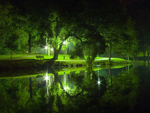 travel light summer color colour reflection green nature water night landscape colours lithuania