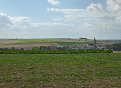 View W to Le Hamel from German command post -Wolfsberg- - Photo of Cayeux-en-Santerre