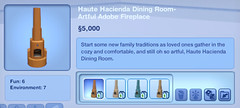 Haute Hacienda Dining Room - Artful Adobe Fireplace