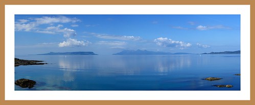 sea summer panorama holiday walking landscape island scotland framed hebrides lochaber eigg rùm thesmallisles