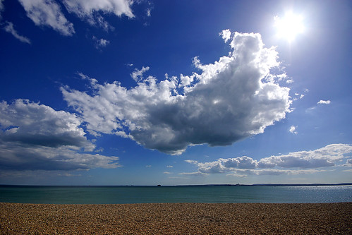 sea sun beach clouds solent portsmouth southsea sigma1020mm a65 southseaseafront southseabeach alpha65