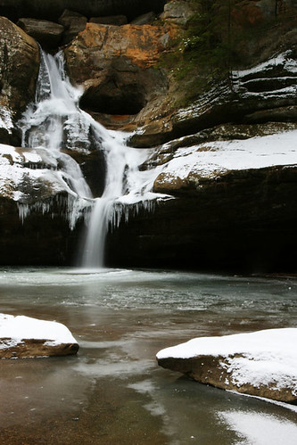 winter ohio cold ice waterfall cedarfalls hockinghillsstatepark february2012