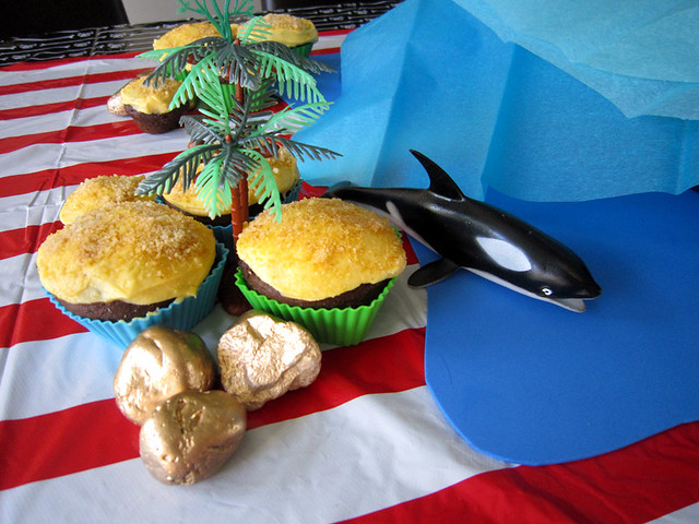 Pirate Birthday Party Cupcake Islands Shark - web