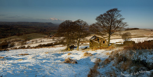 trees winter snow ice landscape sheep hill bluesky staffordshire derelict hencloud derelictbarn