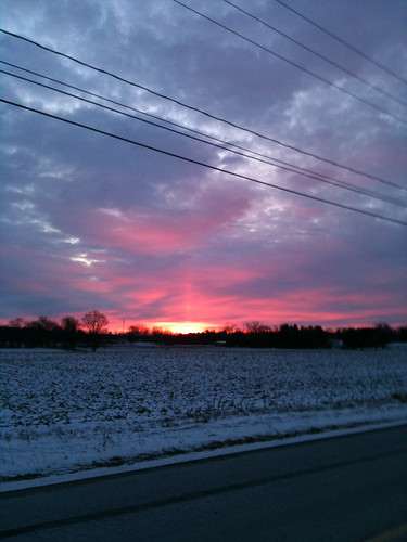 winter sky sunrise