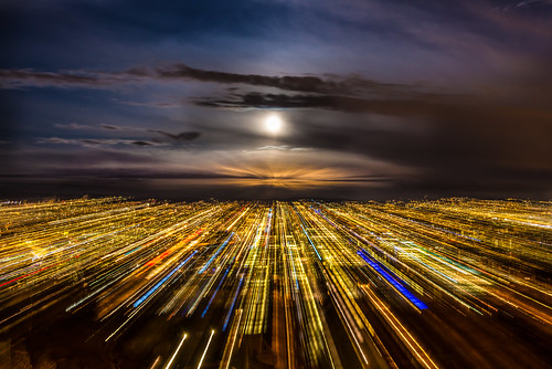 city longexposure light sky cloud moon color oslo norway night clouds speed nikon zoom perspective fullmoon le citylights depth d800 lightstream 2470 speedoflight