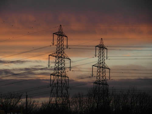 sunset suffolk colours samsung cables electricity february pylons ipswich 2012 wb690