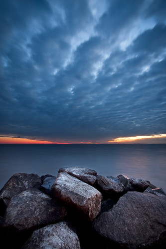 longexposure morning water clouds sunrise dawn rocks jetty rocky northbeach chesapeake chesapeakebay