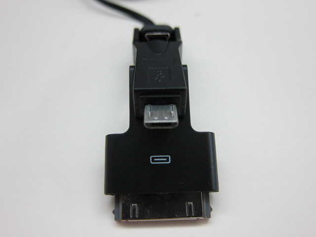 Mini USB to Micro USB to Apple 30-pin