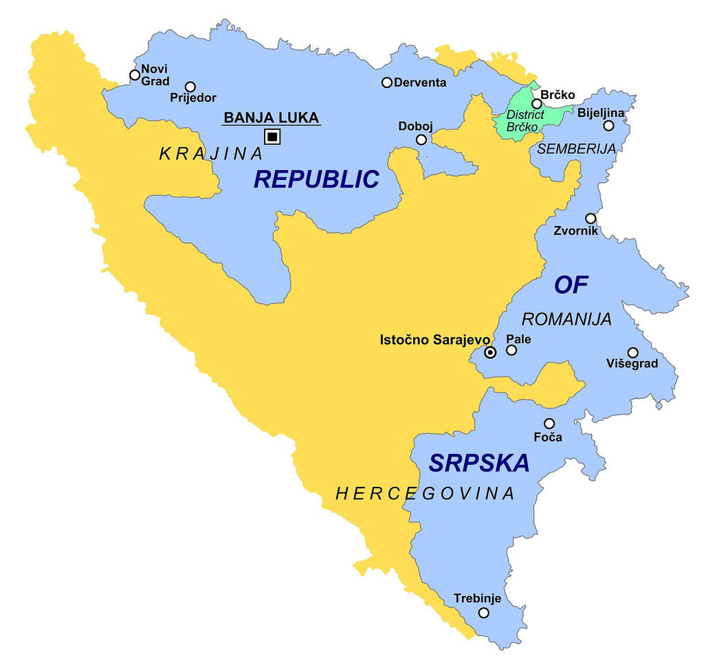 Республика сербия на карте. Карта Боснии и Герцеговины и Республика Сербская. Республика Сербская на карте. Босния и Герцеговина на карте.