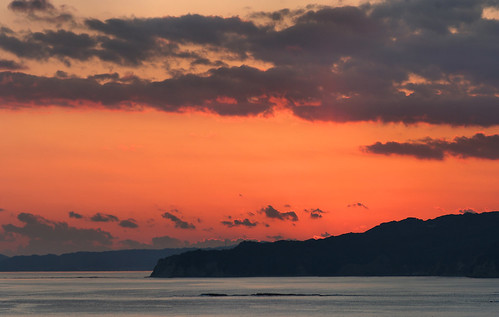 sunset sky panorama cloud sun japan spring chiba 日本 太陽 海 空 春 千葉県 hugin 千葉 katsuura パノラマ 日没 曇 きれい 勝浦 ちば かつうら