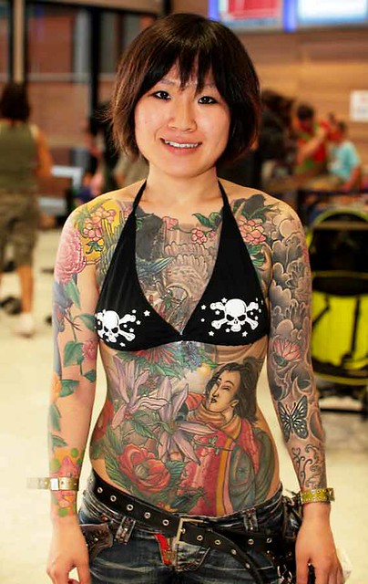 Japanese women tattoo. 
