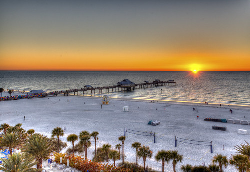 sunset clearwaterbeach hdr placesislept