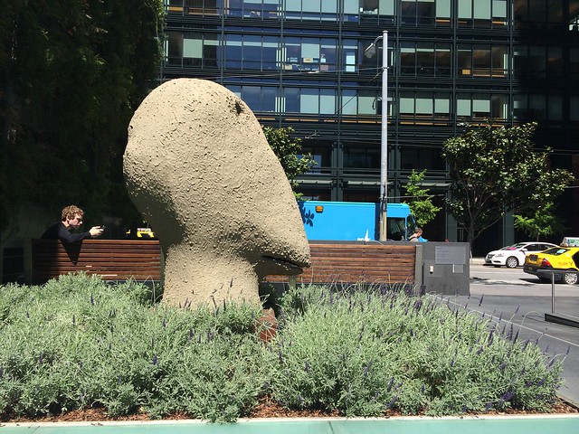 Weird head sculpture