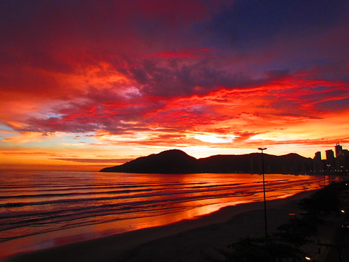 sea sky sun sol praia beach colors brasil clouds sunrise mar