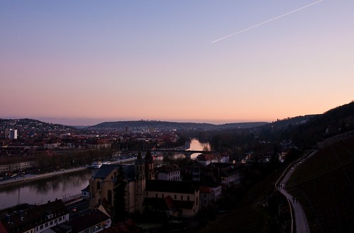 city sunset people plane river germany walking bavaria nikon main würzburg d90