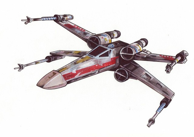x wing starfighter coloring pages - photo #24