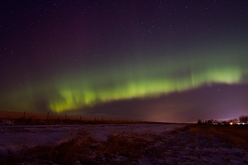 winter calgary lights alberta aurora northern borealis airdrie