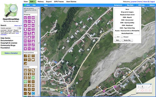 Adding MapKnitter balloon map in Potlatch 2