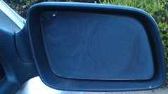 Car mirror with no glass