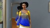 India Inspiration- Silk Chiffon Sari Top (2)