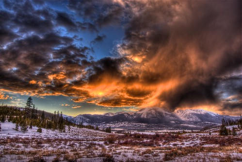 winter sunset sky mountain snow nature clouds landscape colorado dillon keystone breckenridge hdr facebook lakedillon silverthorne icecastles 201203