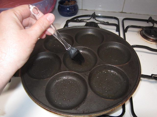 basting the pan