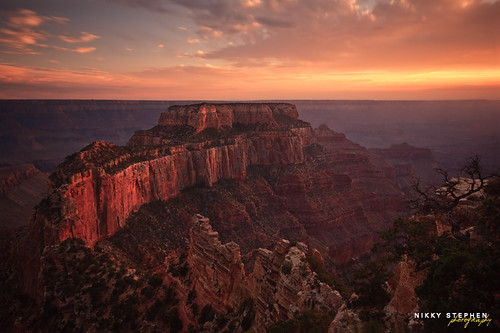 sunset grandcanyon landing angels angelslanding viewpoint throne northrim ndfilter caperoyal sigma1020 wotansthrone 10stop canon40d wotans