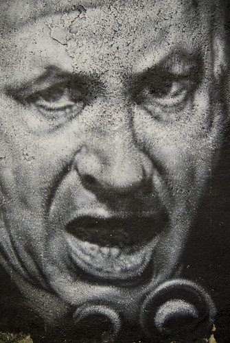 Benyamin Netanyahu, painted portrait DDC_1560