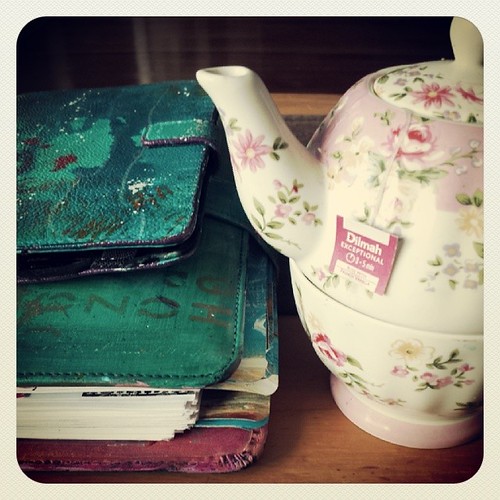 Children on playdates and enjoying a quiet afternoon of planning, reading and rose & vanilla tea. #100happydays