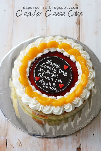 Cheddar Cheese Cake for Ghania