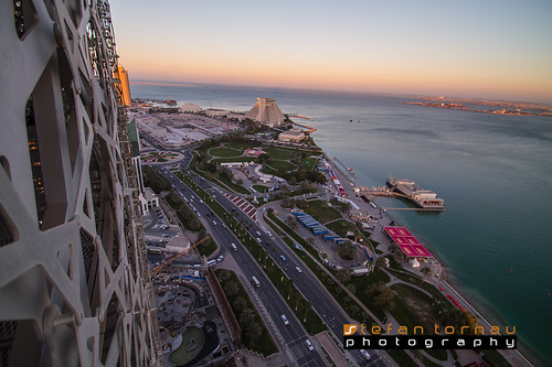 pictures street city sunset building horizontal skyline architecture skyscraper advertising landscape photography realestate skyscrapers muslim stock middleeast officebuilding architectural architect commercial corniche tall doha qatar westbay citydesign stefantornau saoudbinmohdbinalialthani infostefanphotographycom dohahighrise addawhahqatar