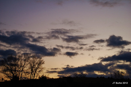 camping winter sunset clouds nebraska