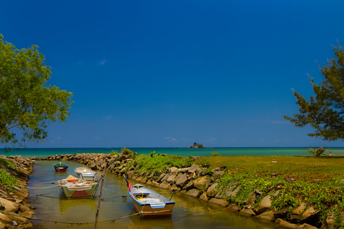 seascape beach landscape boats fisherman village 7d noon layang dri tse labuan tse24mm layangan canontse24mmf35lii